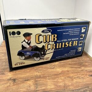 FORD 100TH Anniversary Cub Cruiser Steel Wagon, Neat Car Show Wagon & Childs Toy